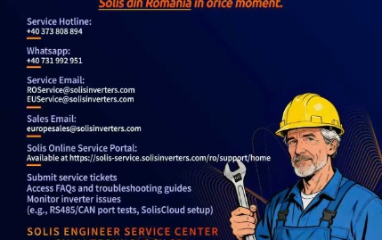 Solis Service Center Contact Information for Romania