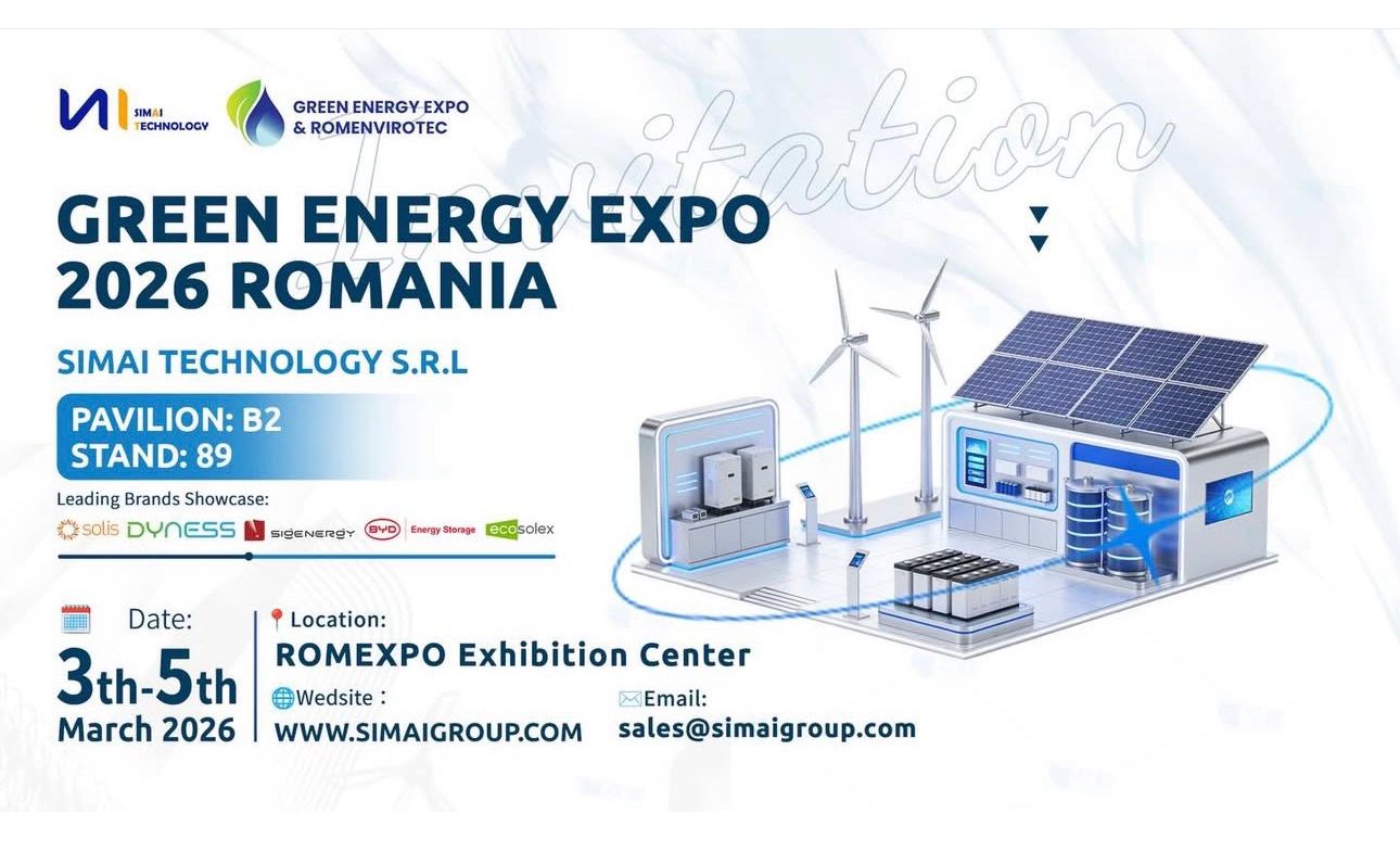 SIMAI Technology to Exhibit at Green Energy Expo & Romenvirotec 2026 in Bucharest