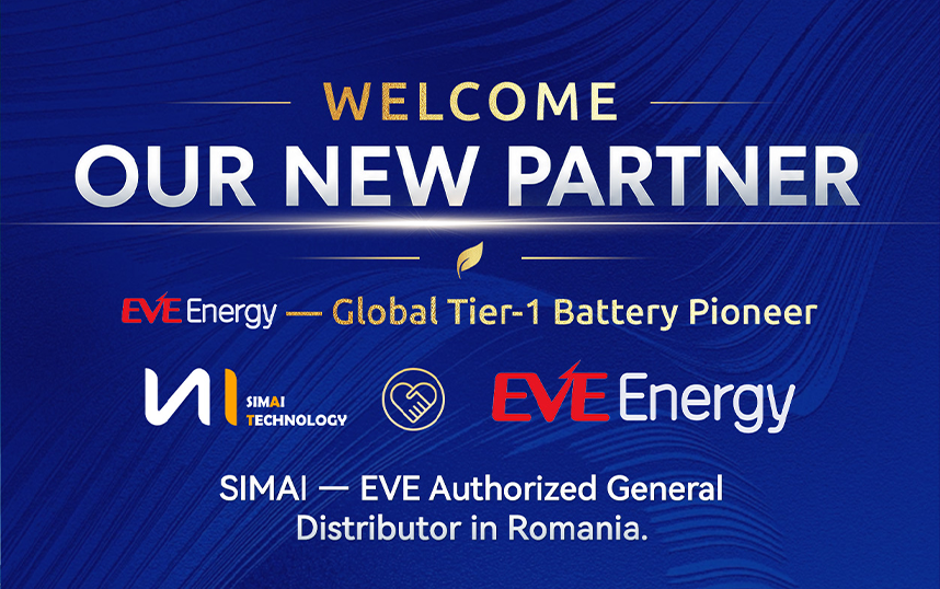 SIMAI TECHNOLOGY SRL Appointed Authorized Distributor of EVE Energy in Romania