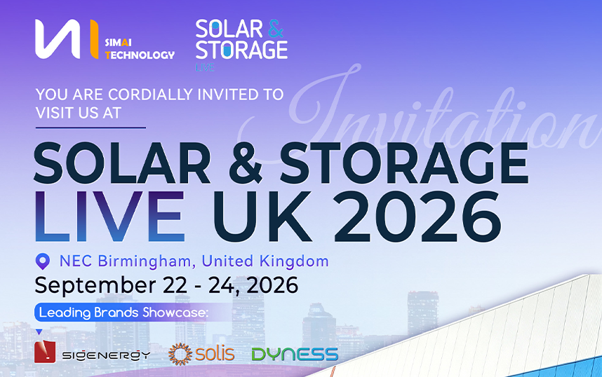 Simai to Exhibit at Solar & Storage Live UK 2026, Showcasing EU-Made PV & Integrated Energy Storage Solutions
